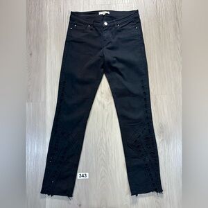 IRO Black  Women's Jeans with Distressed embroidery Detailing  Size 26